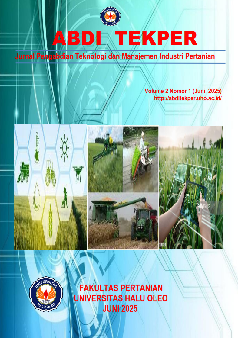View Vol. 2 No. 1 (2025): Jurnal Pengabdian Teknologi dan Manajemen Industri Pertanian